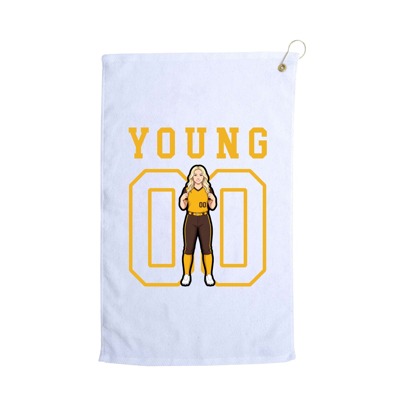 Golf Towel — Shirsey in White