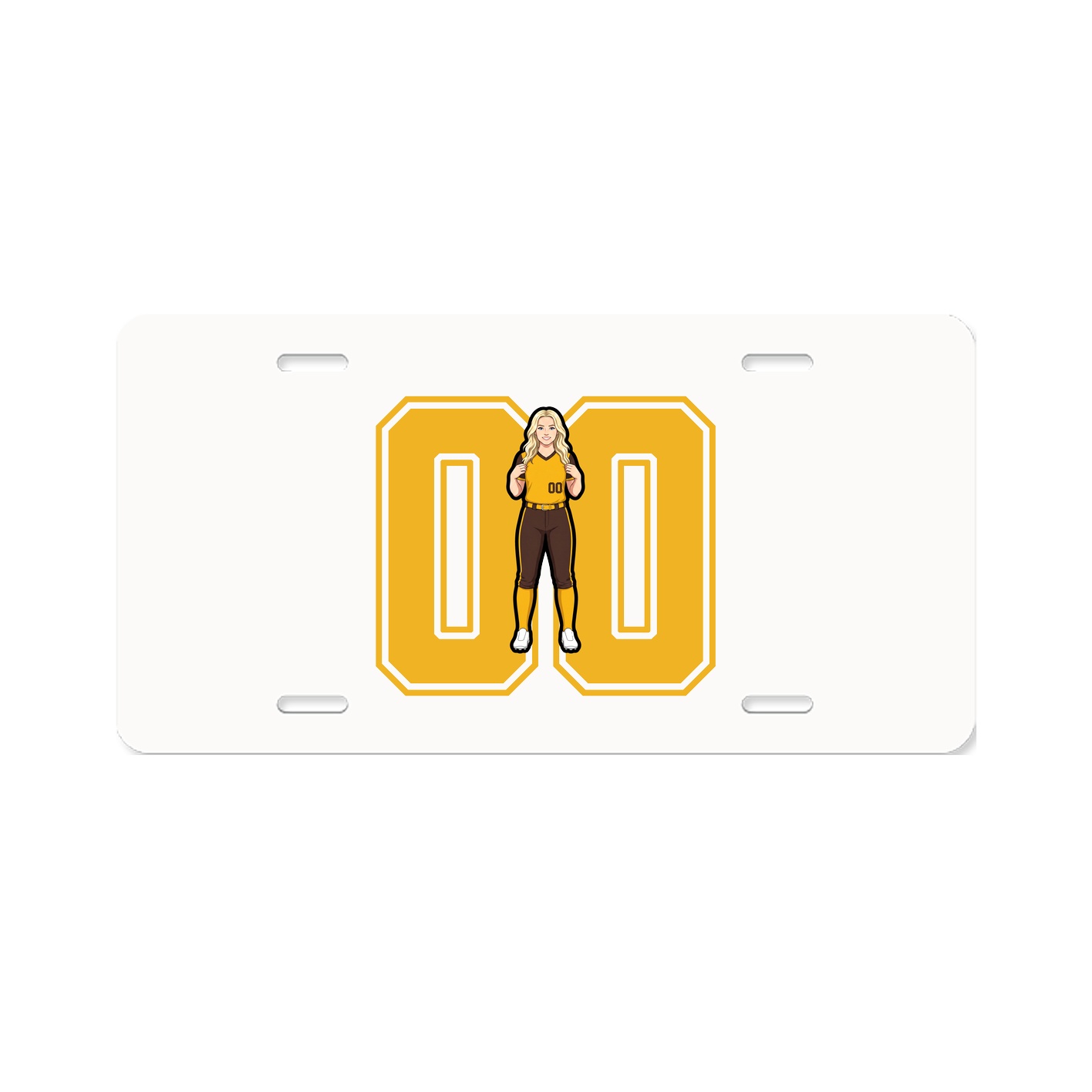 License Plate — Number in Classic