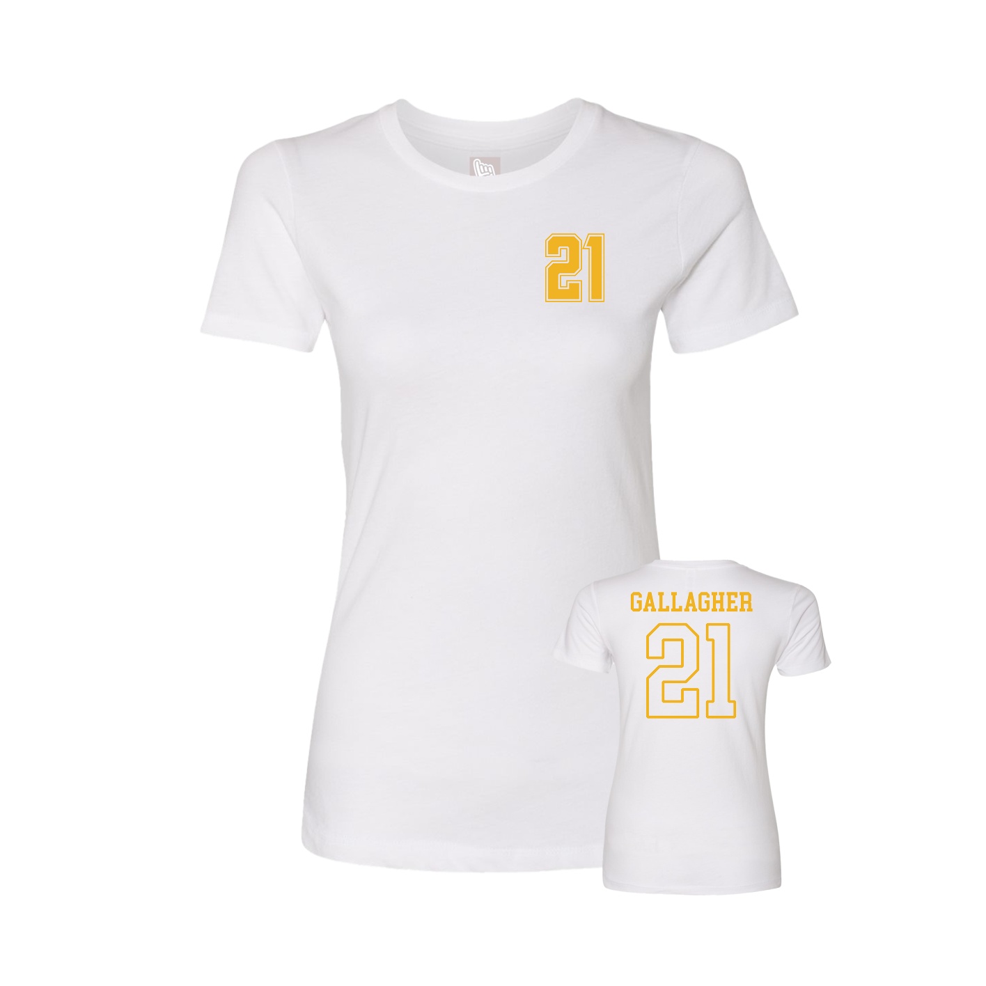 Womens Tee — Chest Back in White