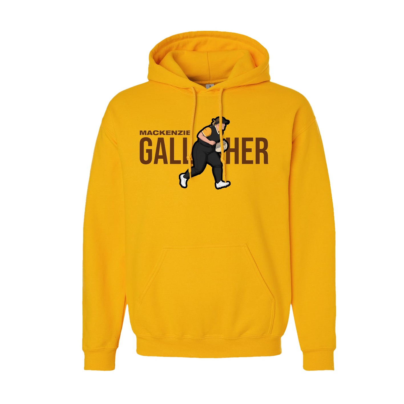 Hoodie — Player Name in Gold