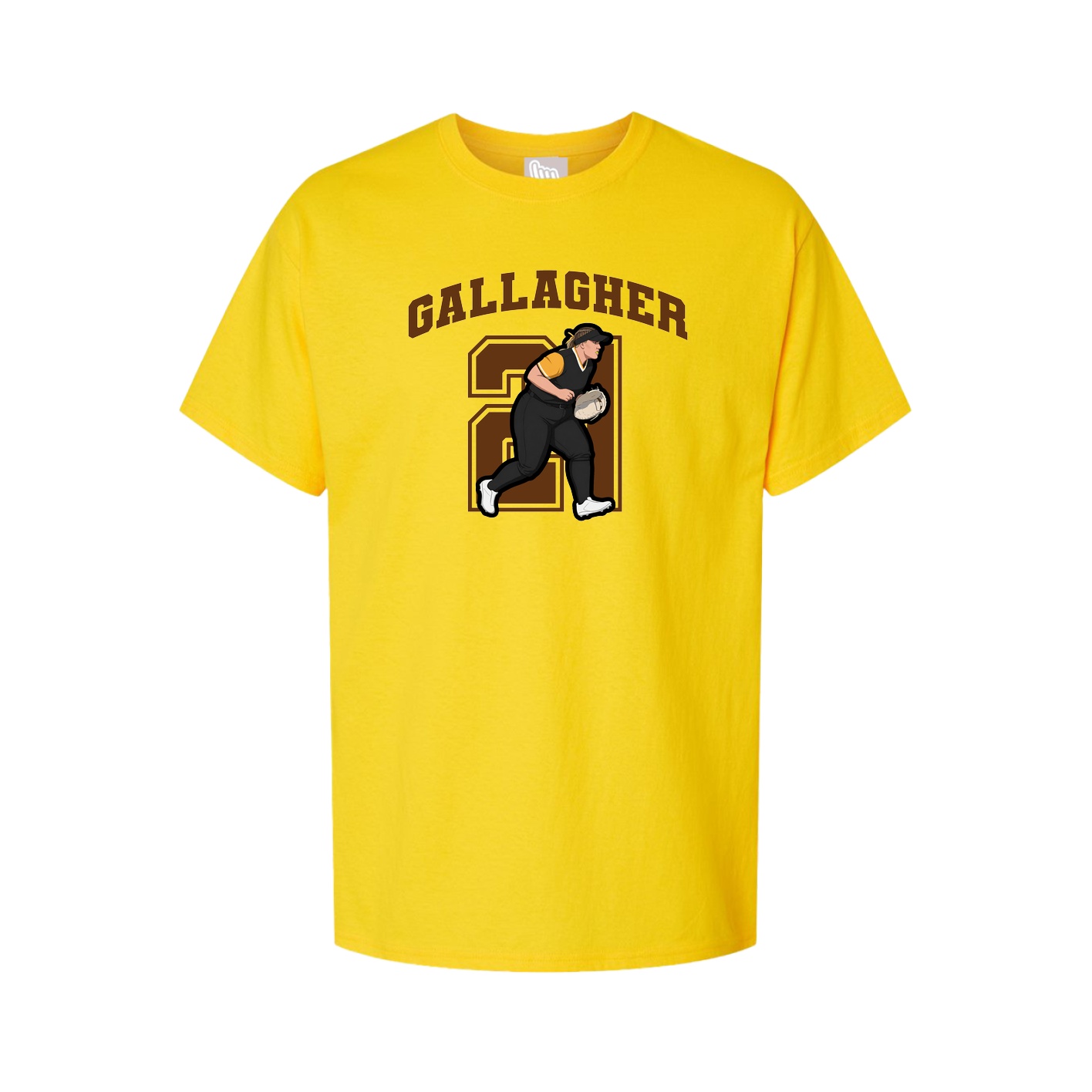 Youth Tee — Number in Gold