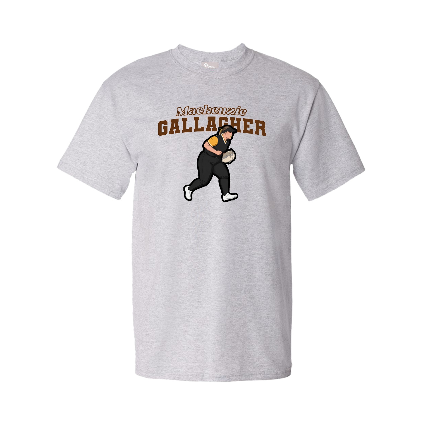 Youth Tee — Name Arch in Grey