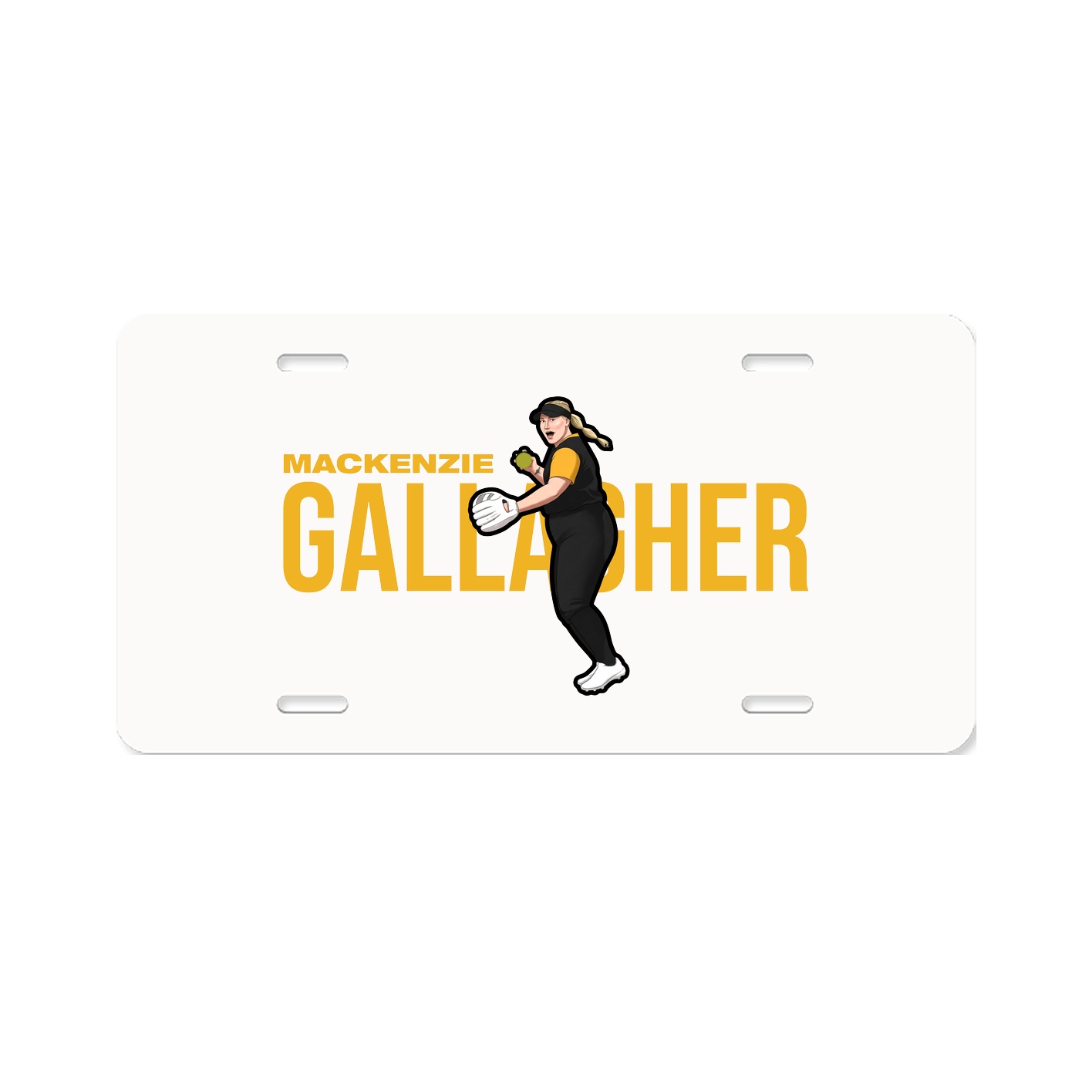 License Plate — Player Name in Classic