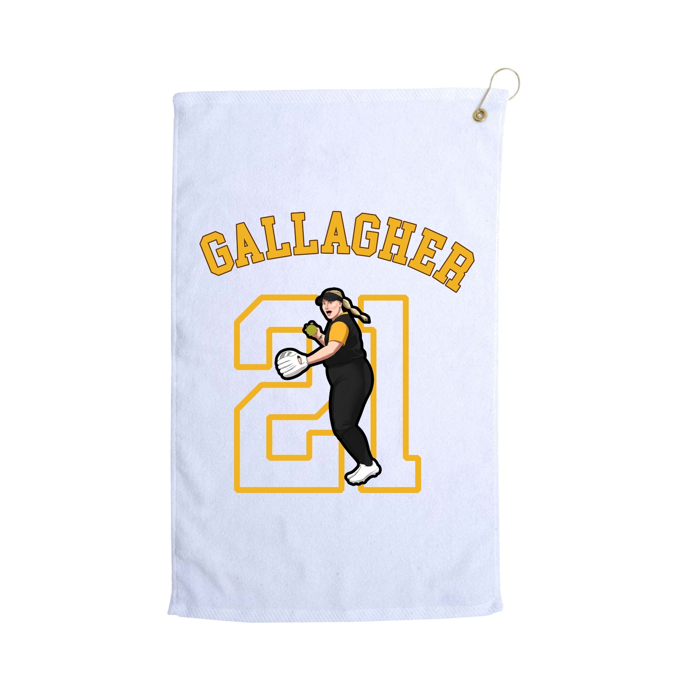 Golf Towel — Shirsey Arch in White
