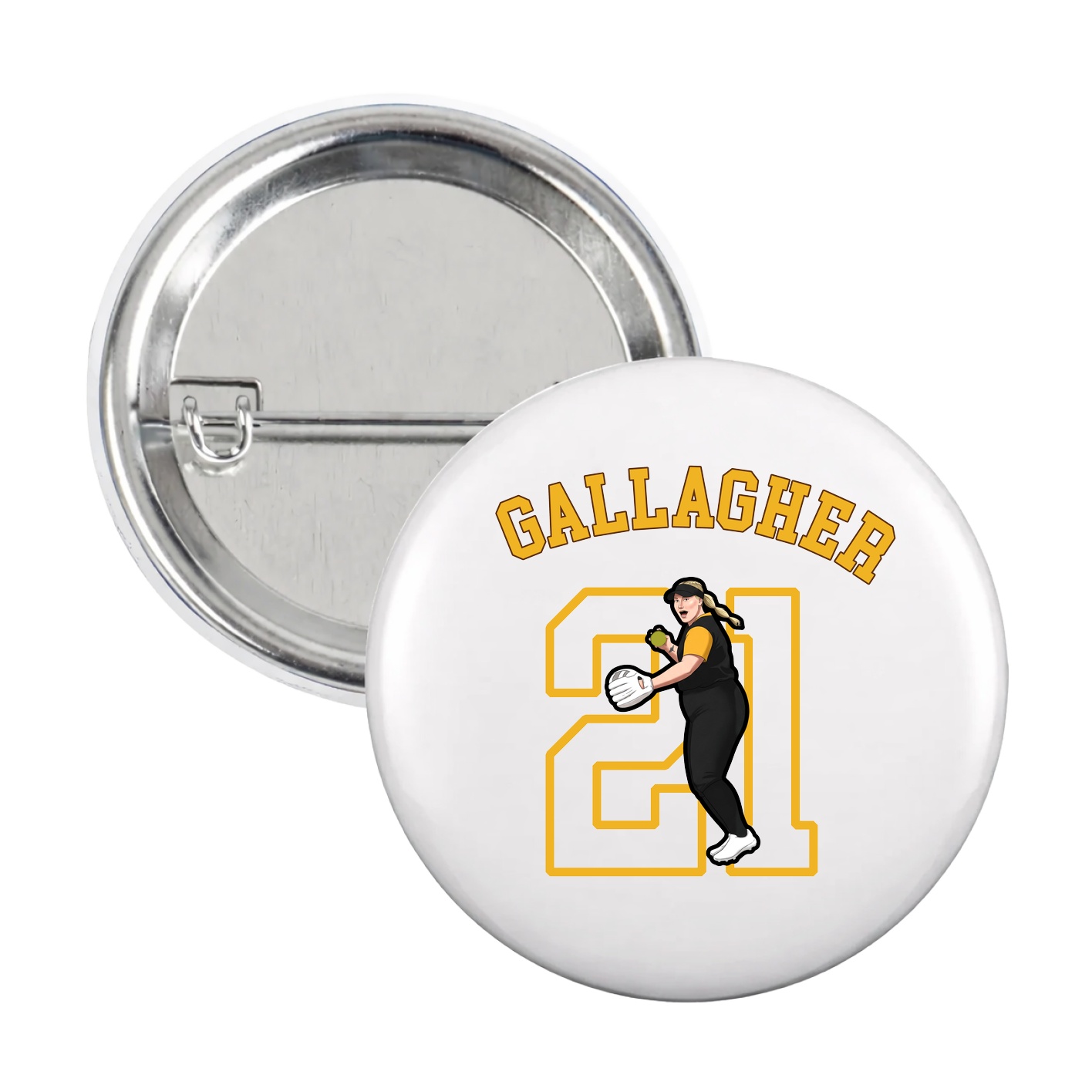 Game Day Button — Shirsey Arch in White