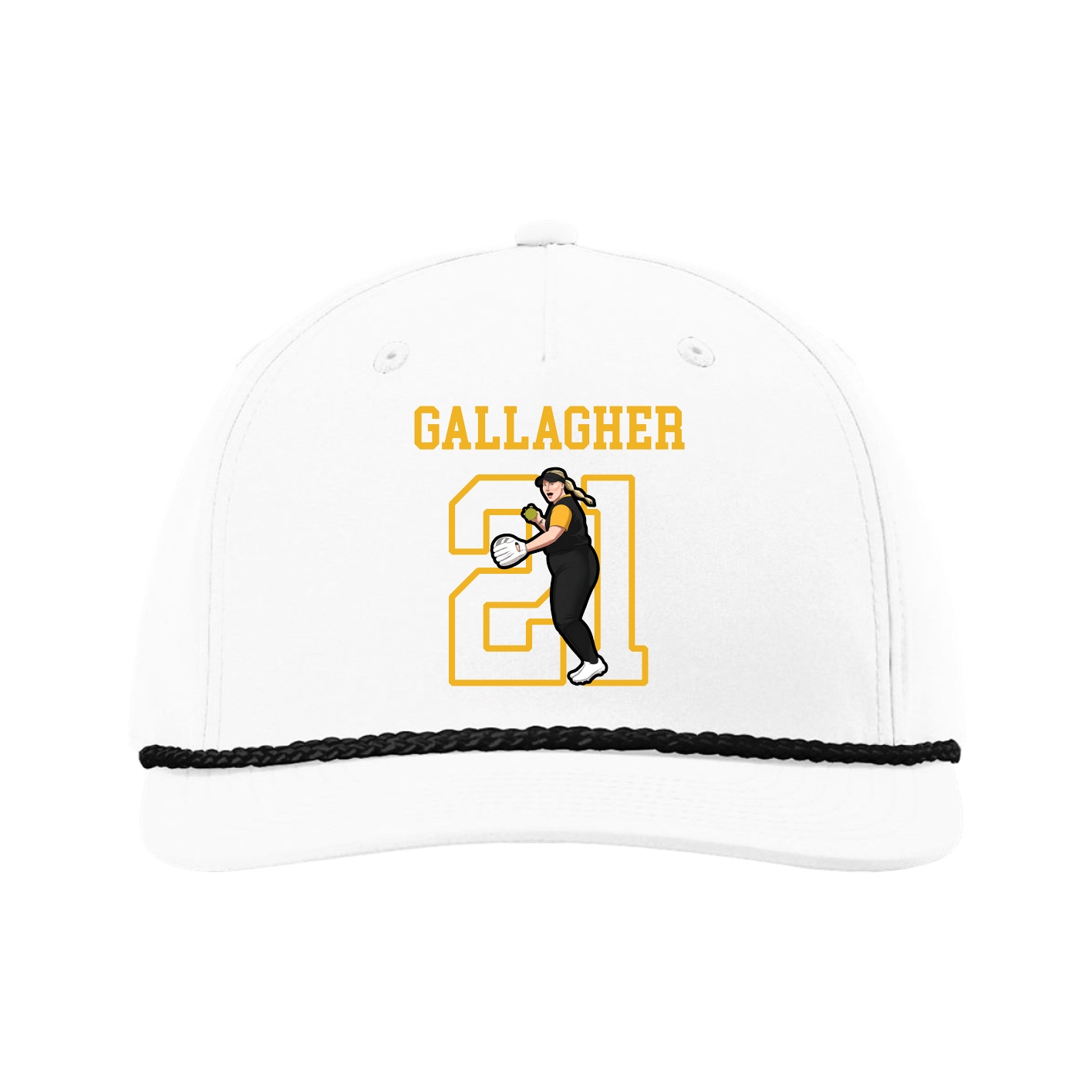 Five-Panel Classic Rope Cap — Shirsey in White