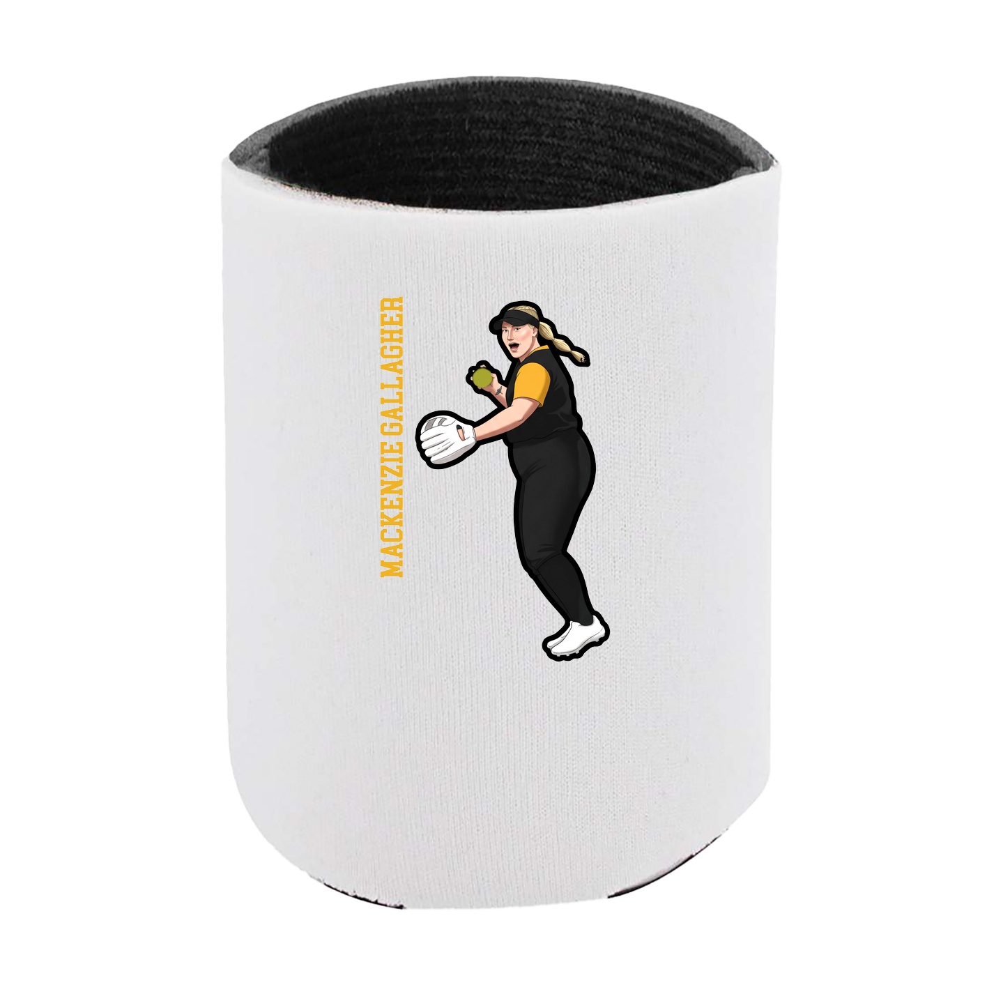 Can Holder — Name Vertical in White