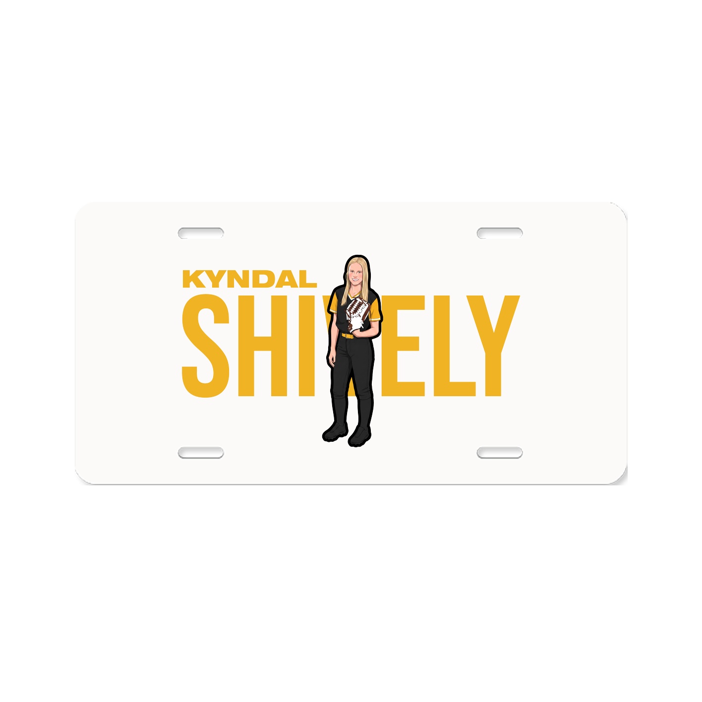 License Plate — Player Name in Classic
