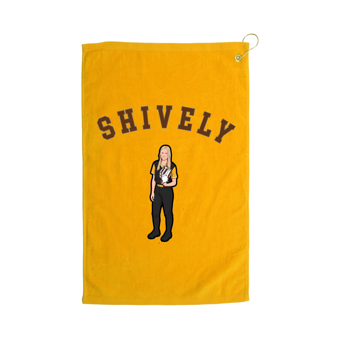 Golf Towel — Shirsey Arch in Gold