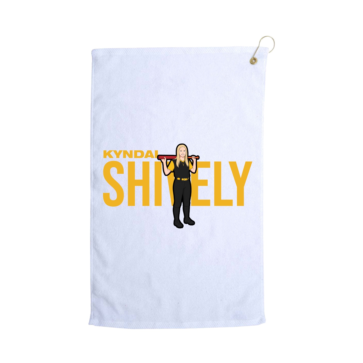 Golf Towel — Player Name in White