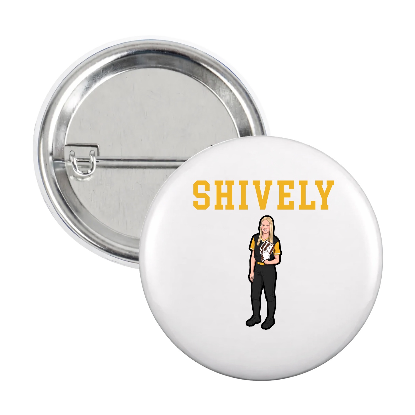 Game Day Button — Shirsey in White