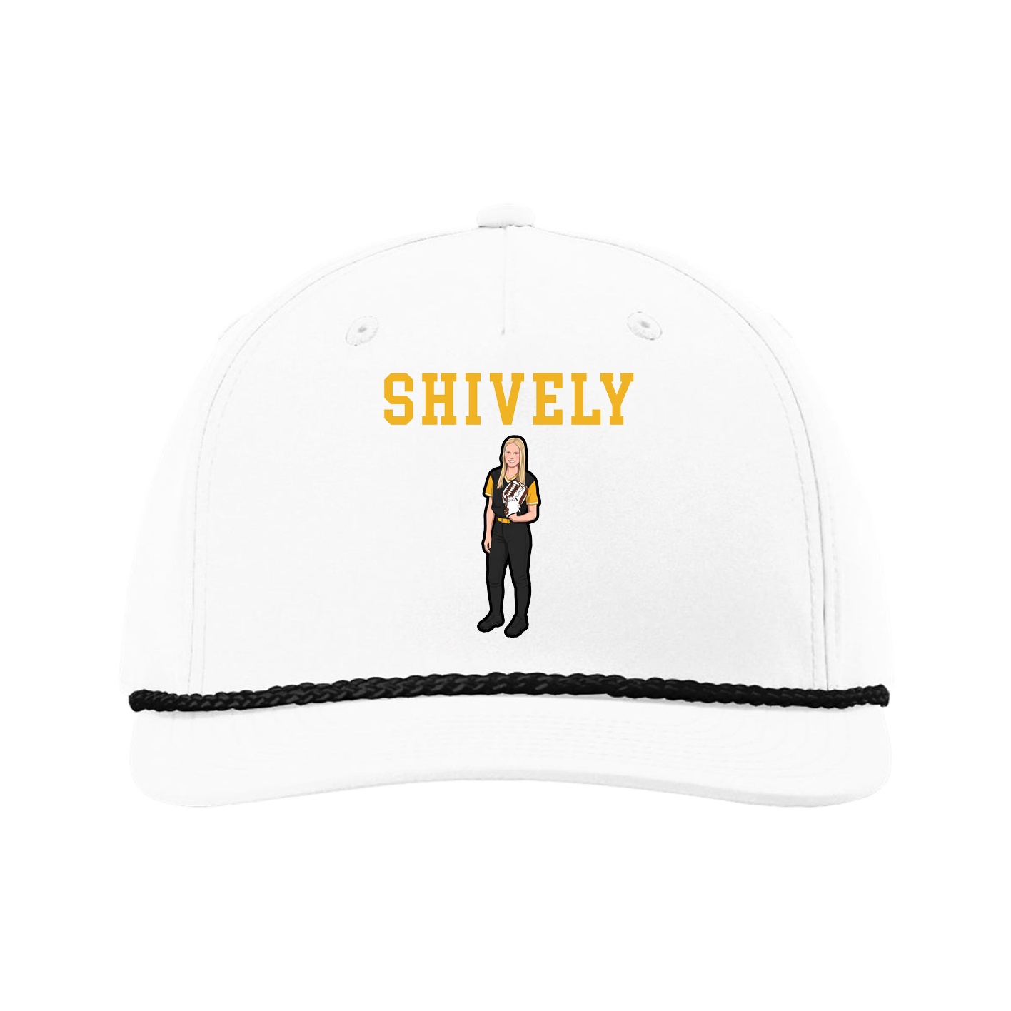 Five-Panel Classic Rope Cap — Shirsey in White