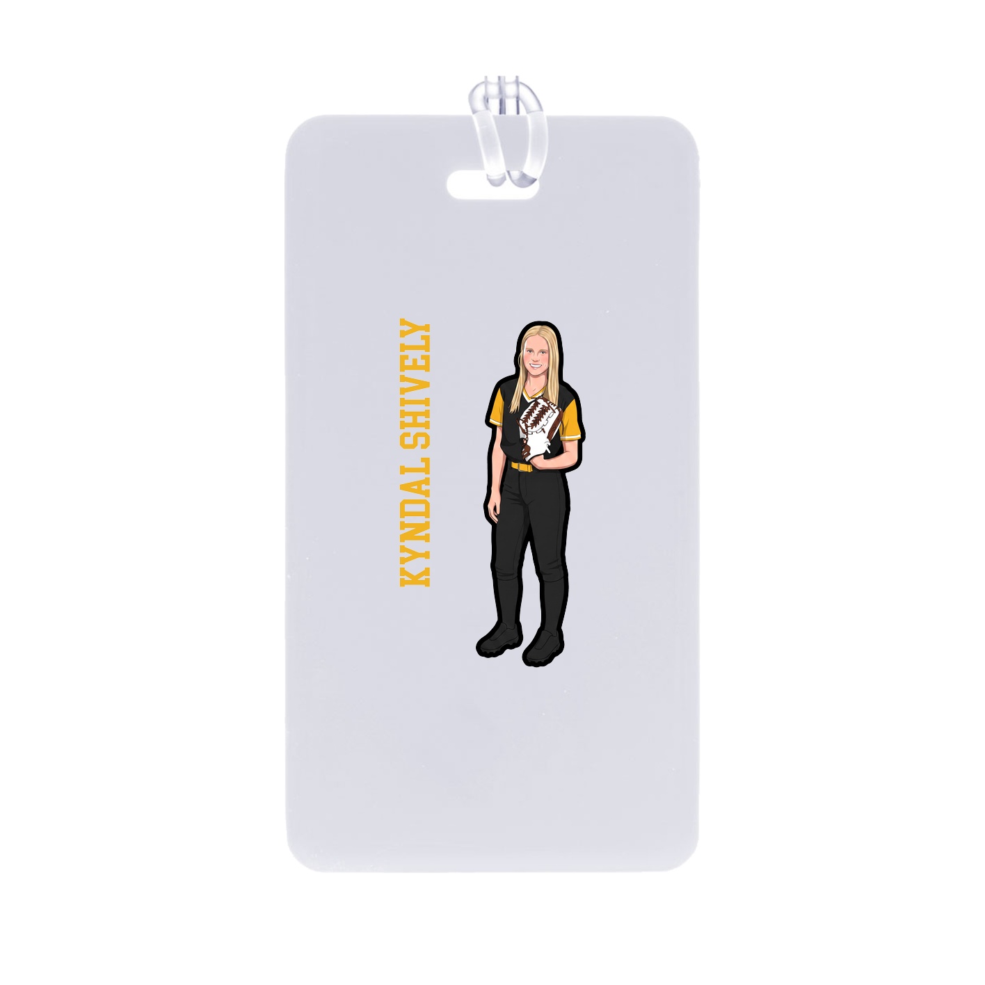 Bag Tag — Name Vertical in Classic
