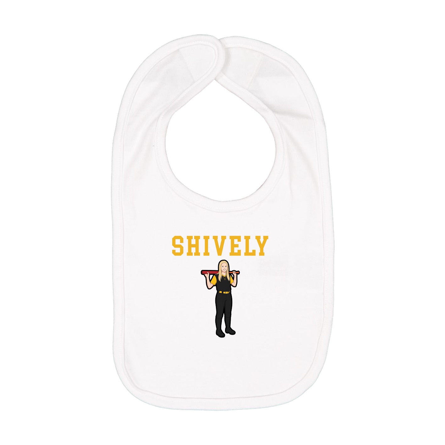 Infant Bib — Shirsey in White