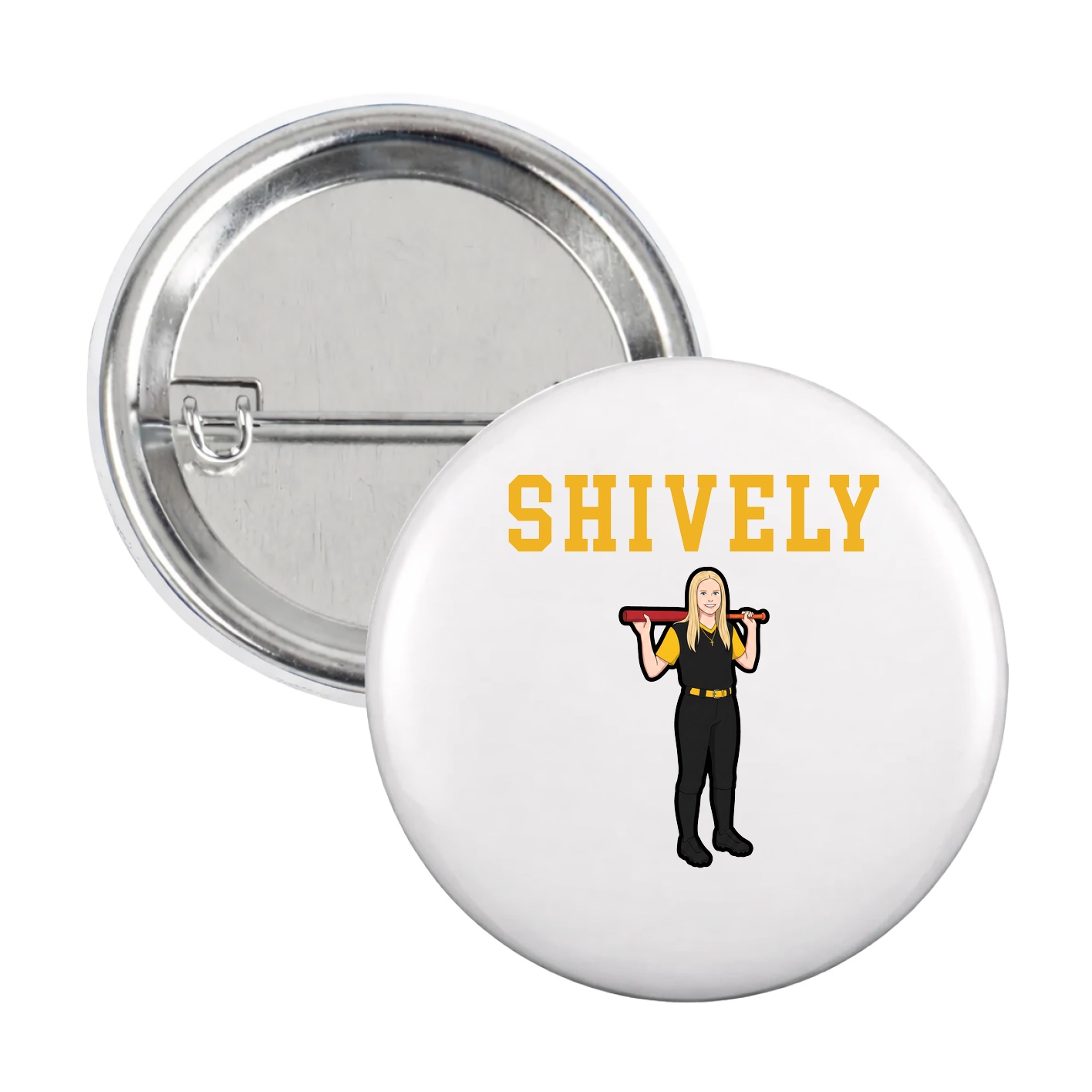 Game Day Button — Shirsey in White
