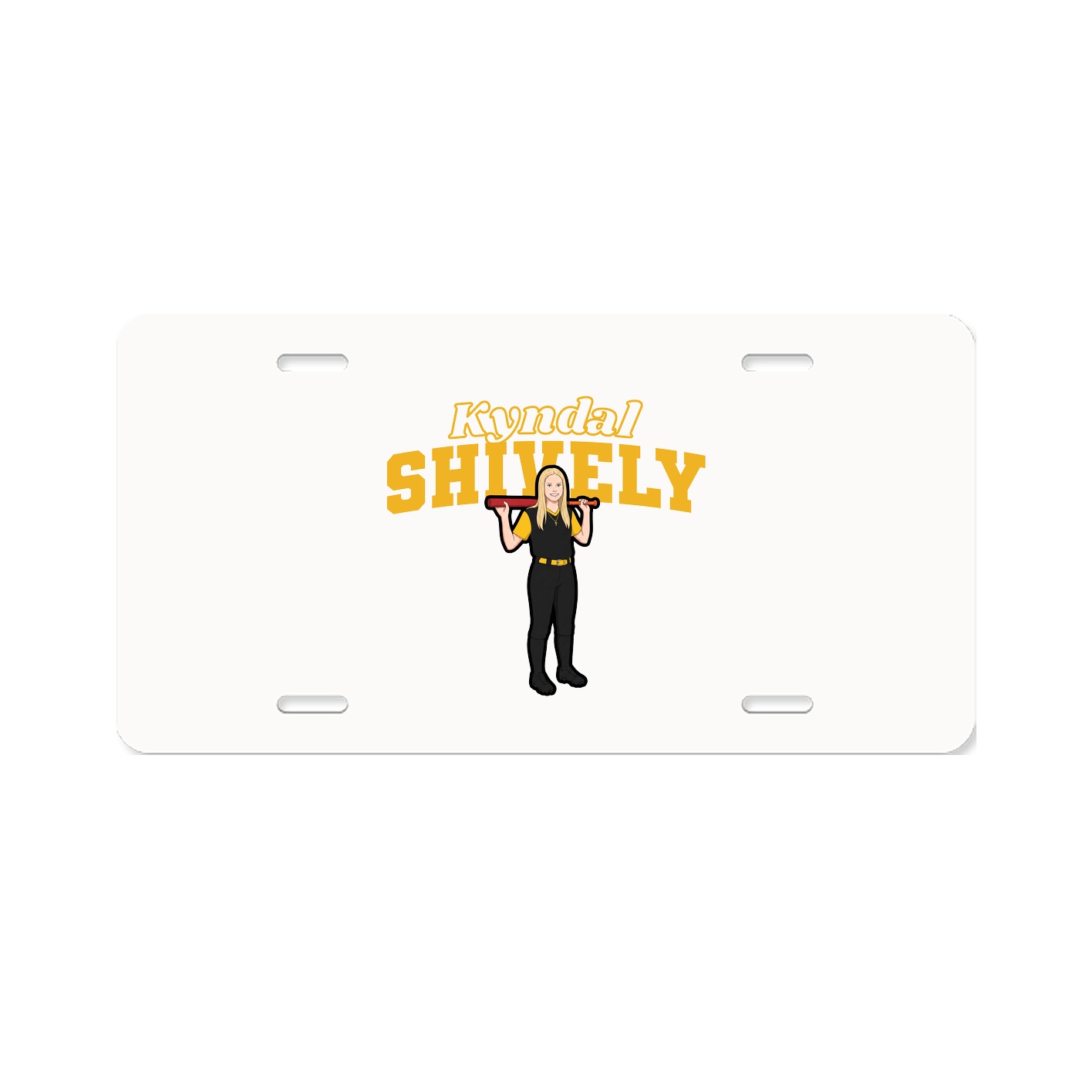 License Plate — Name Arch in Classic