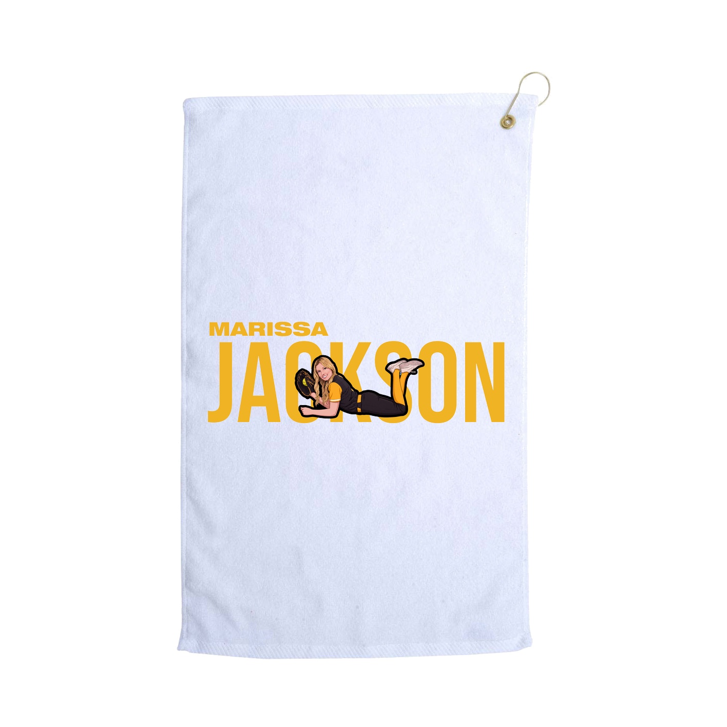 Golf Towel — Player Name in White