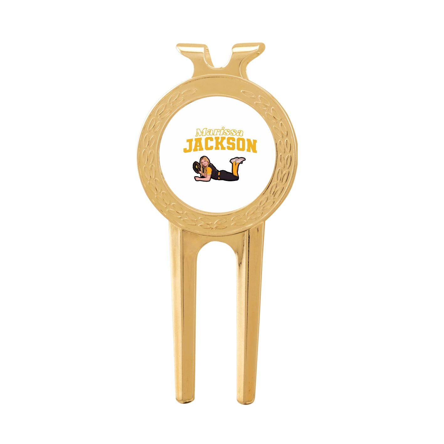 Divot Tool with Ball Marker — Name Arch in Classic