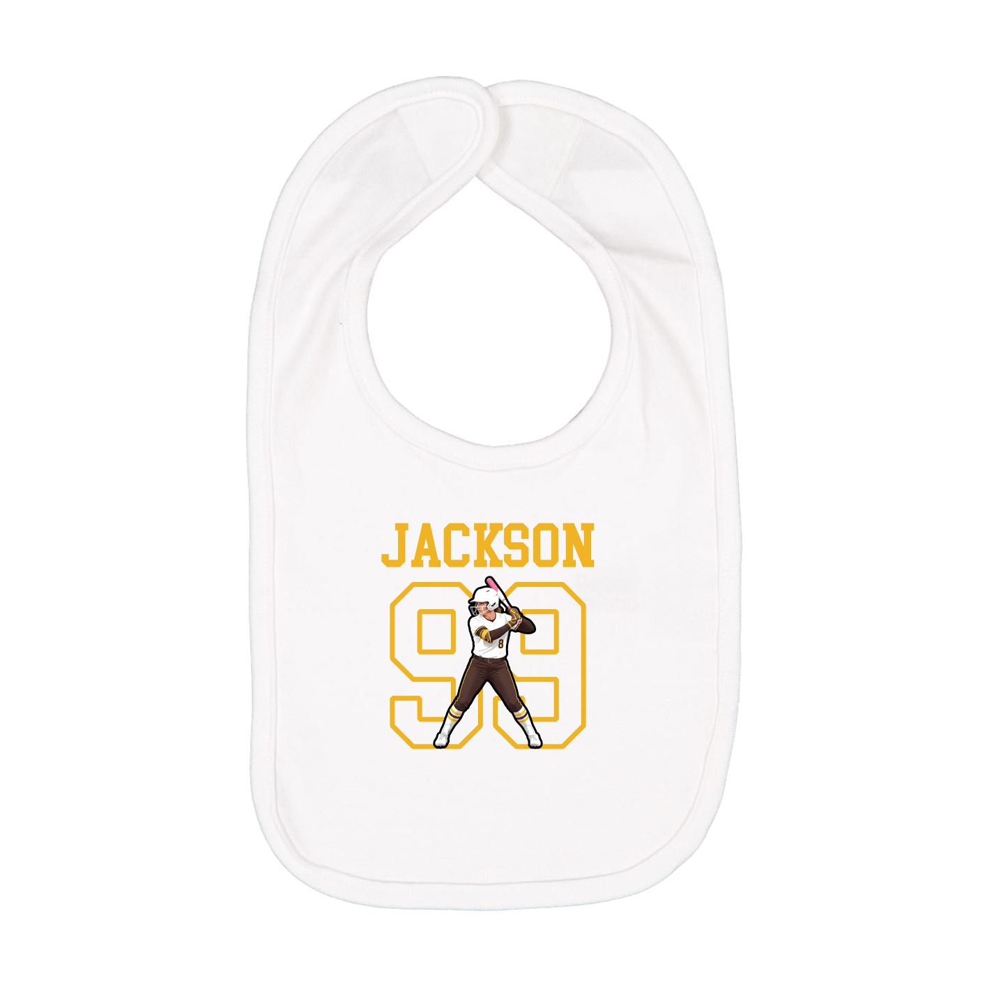 Infant Bib — Shirsey in White