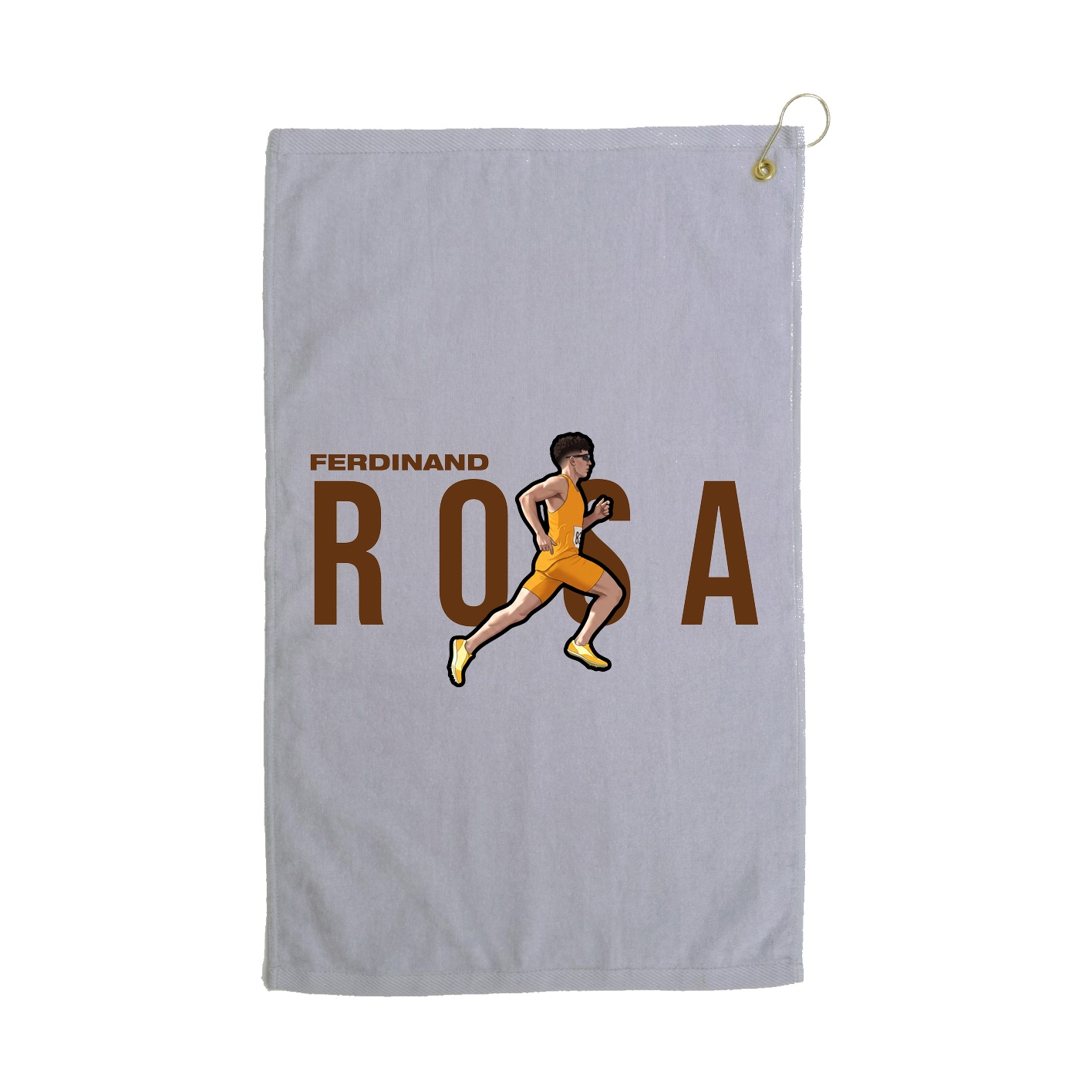 Golf Towel — Player Name in Grey