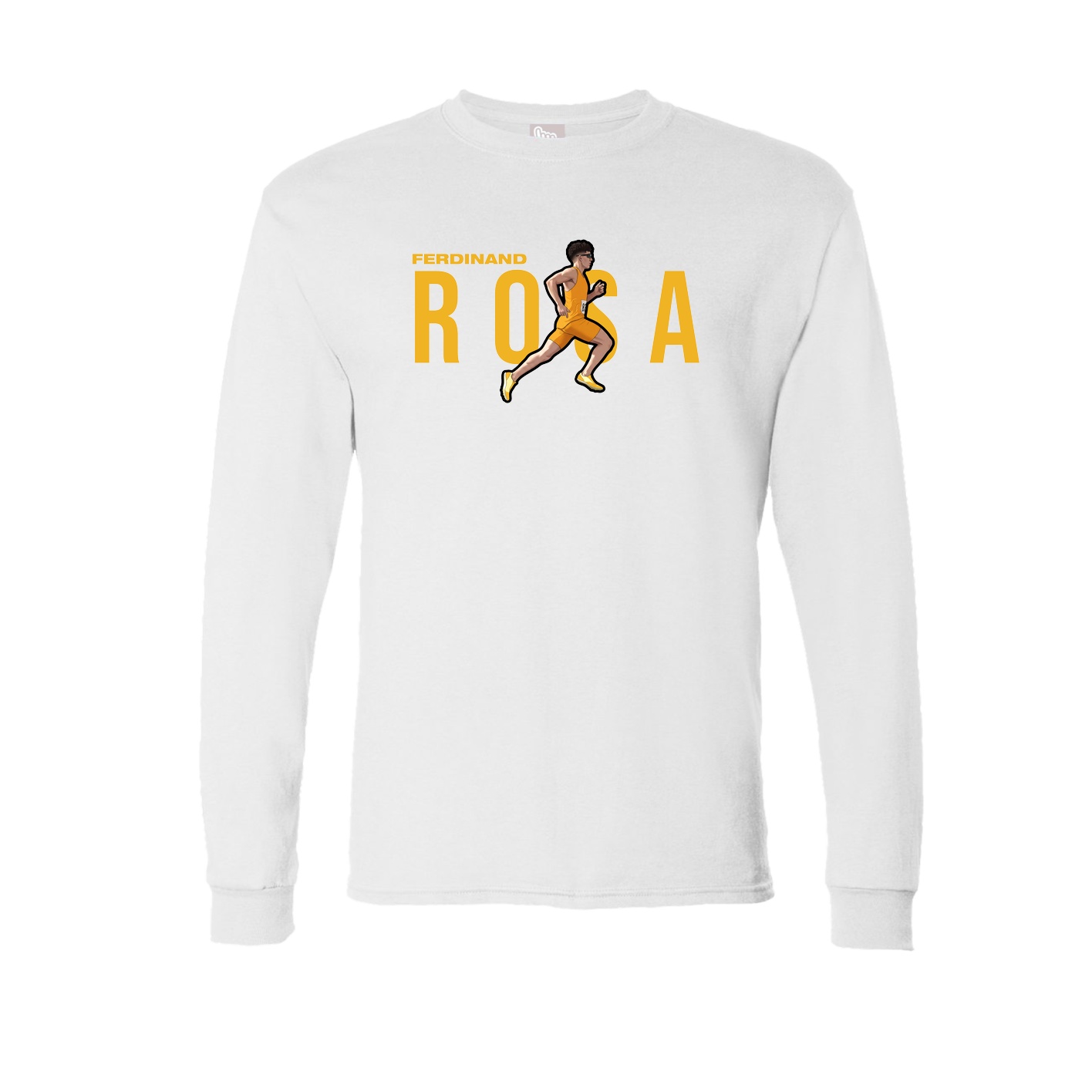Long Sleeve Tee — Player Name in White