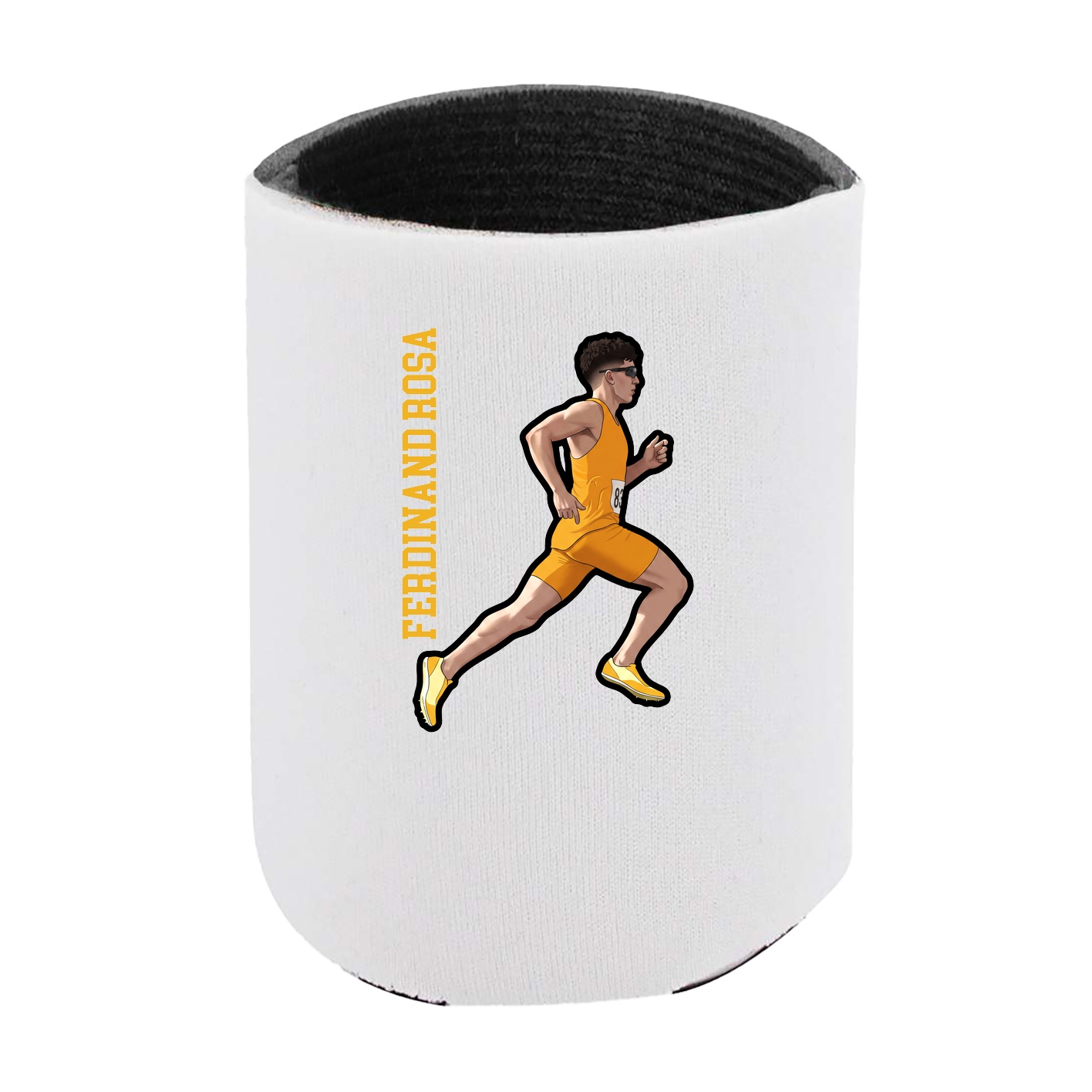 Can Holder — Name Vertical in White