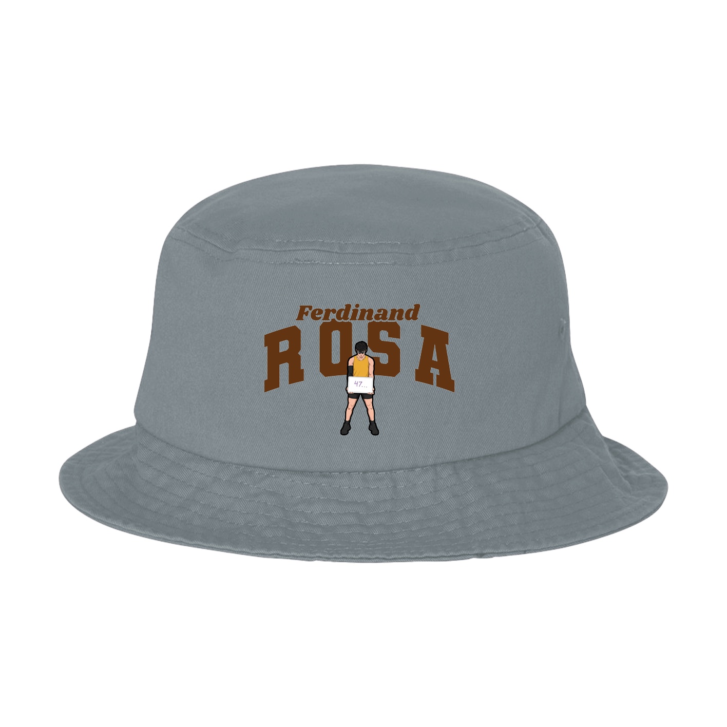 Bucket Cap — Signature Arch in Grey