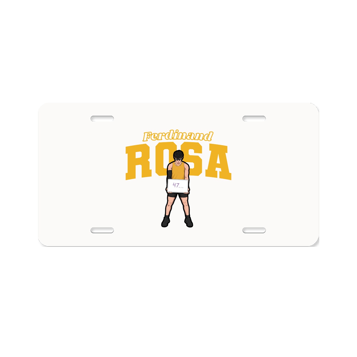 License Plate — Name Arch in Classic