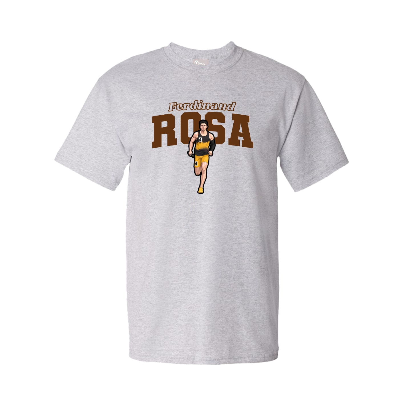 Youth Tee — Name Arch in Grey