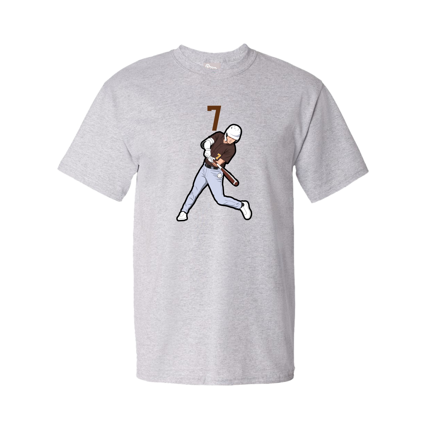 Tee — Number Top in Grey