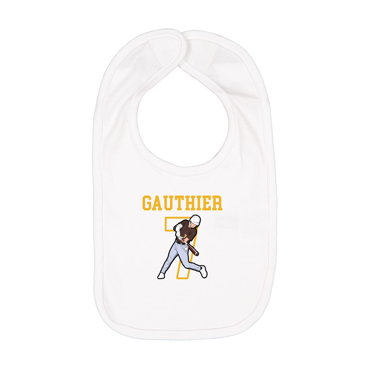 Infant Bib — Shirsey in White