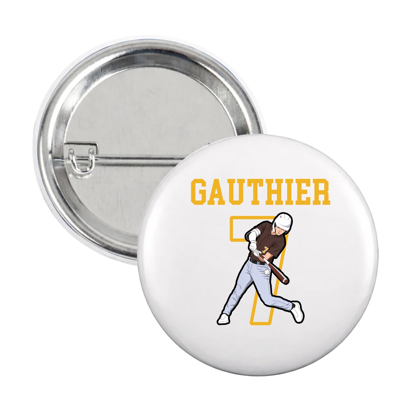 Game Day Button — Shirsey in White