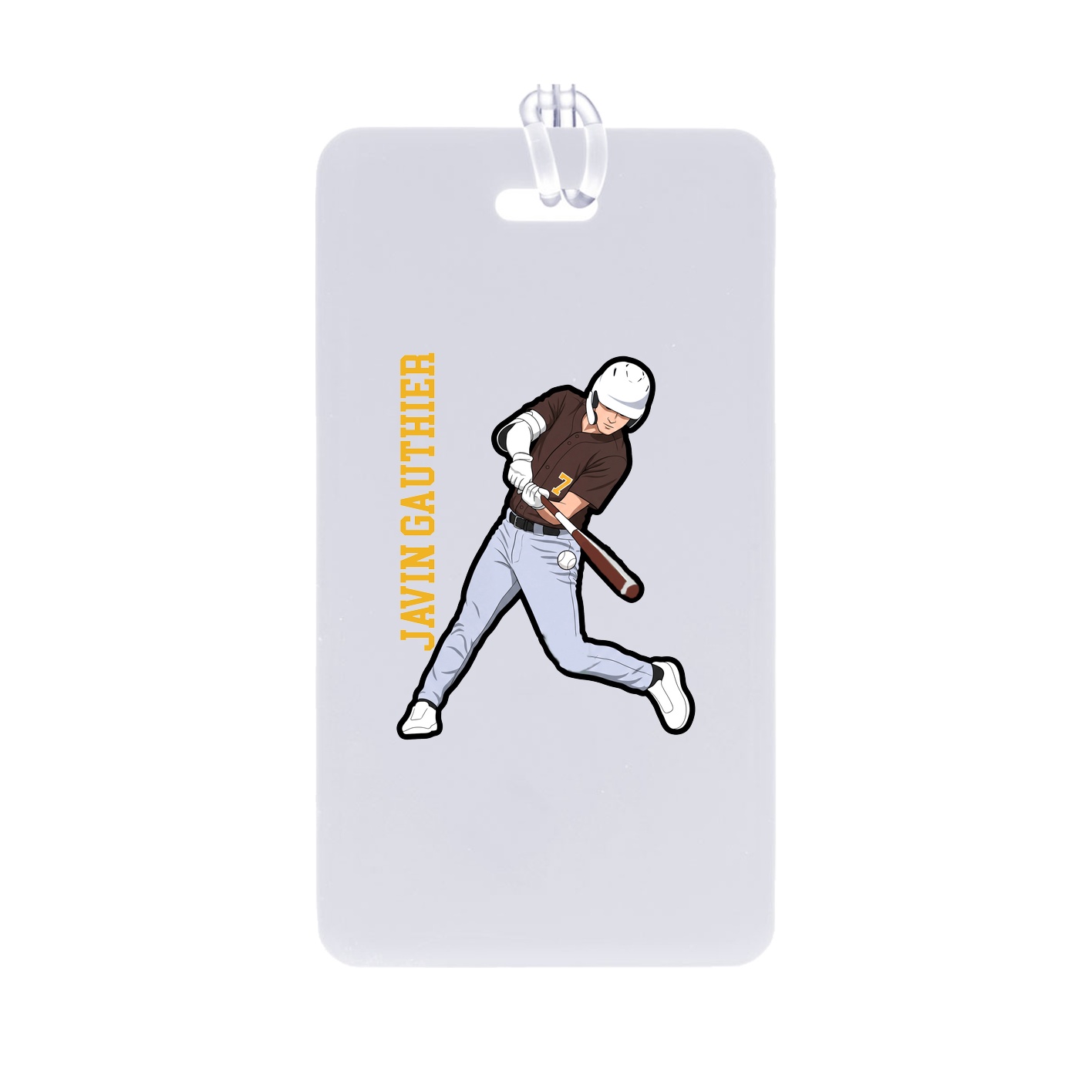 Bag Tag — Name Vertical in Classic