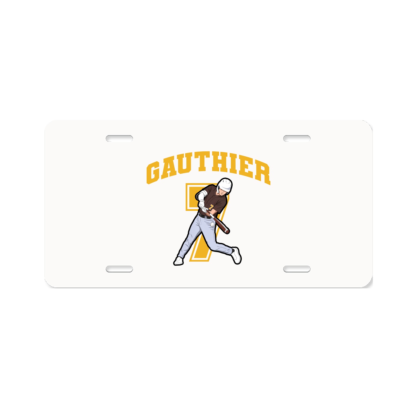 License Plate — Number in Classic
