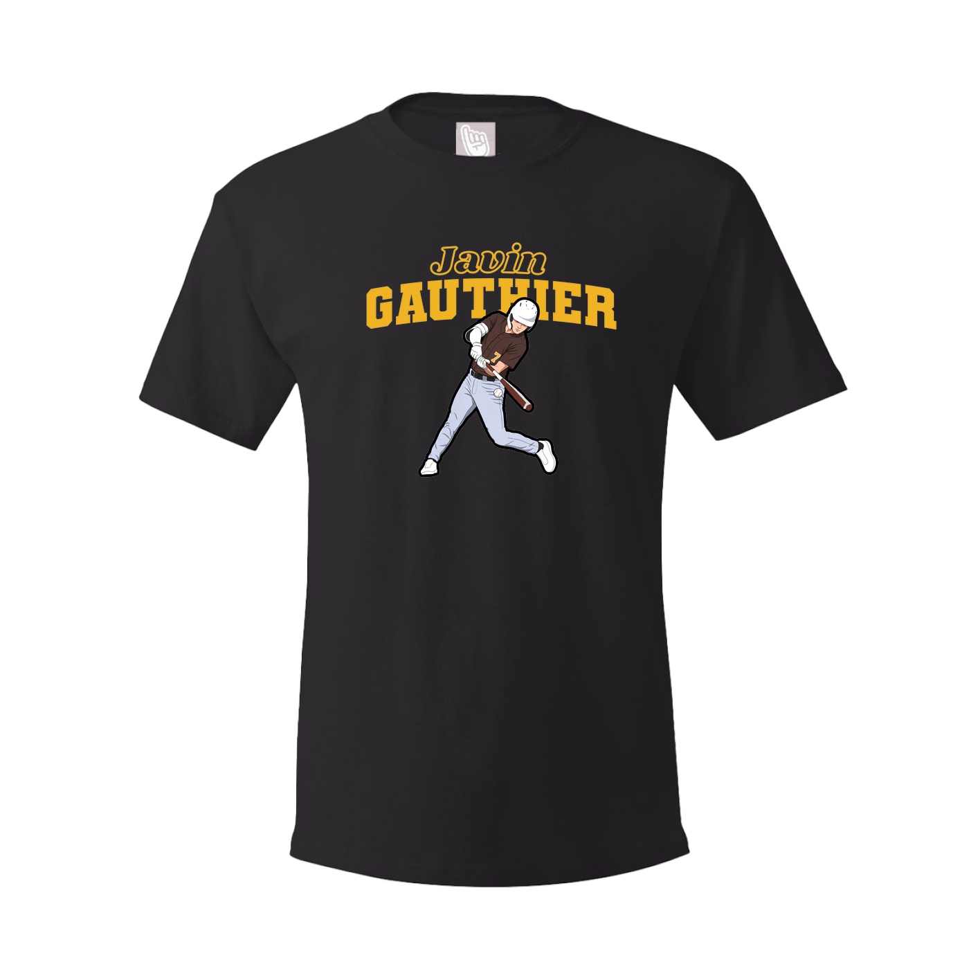 Youth Tee — Name Arch in Black