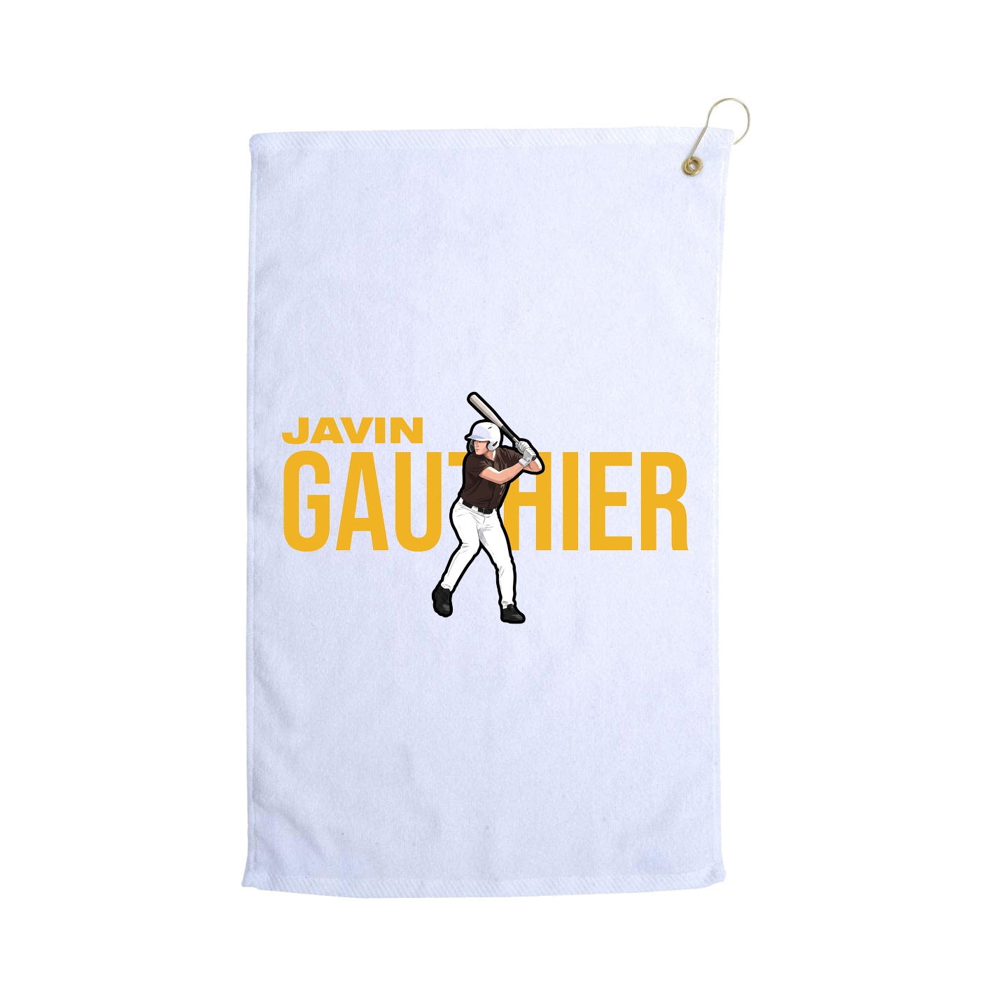 Golf Towel — Player Name in White