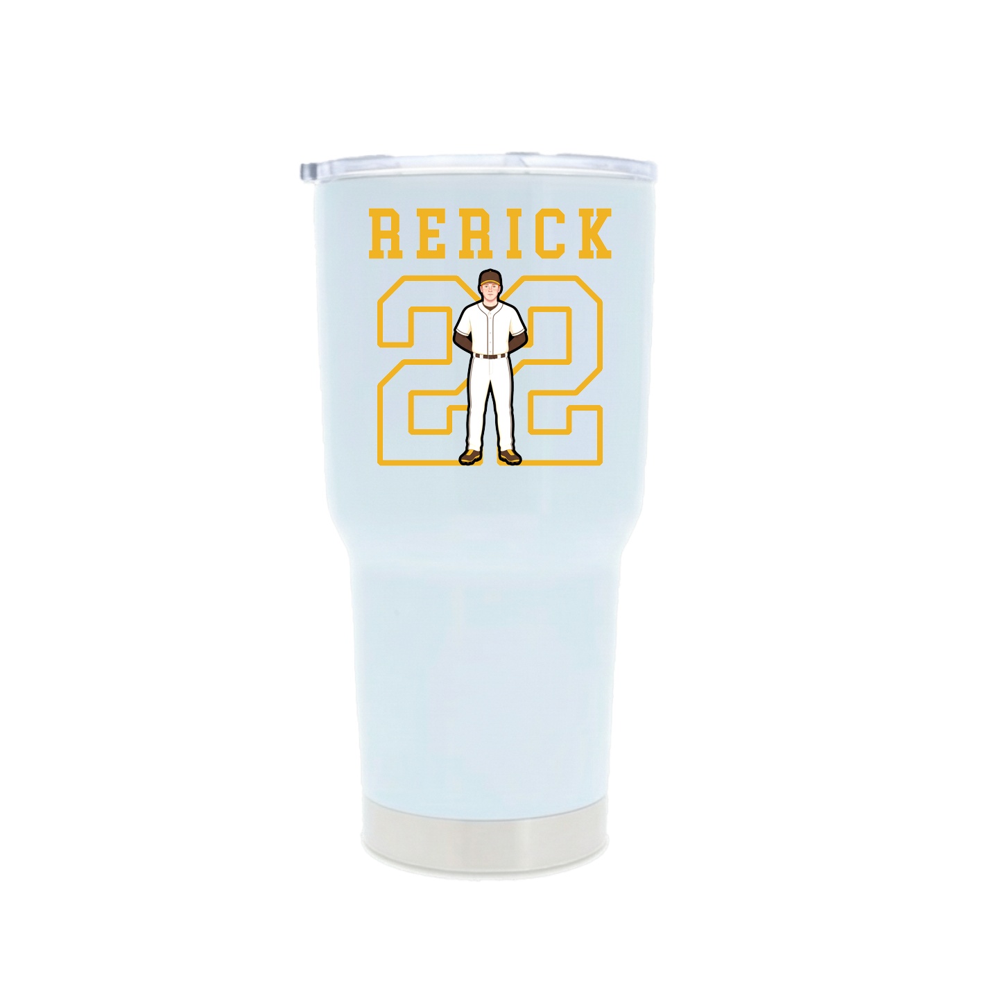 30oz Stainless Steel Tumbler — Shirsey in White