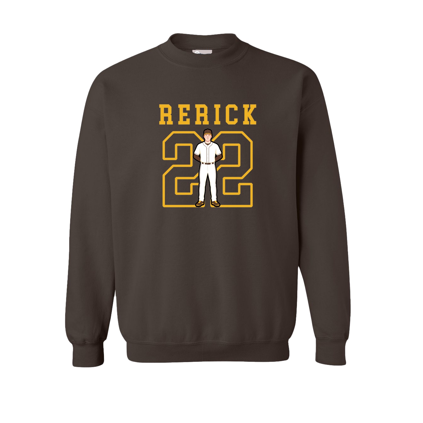 Fleece Crew — Shirsey in Brown