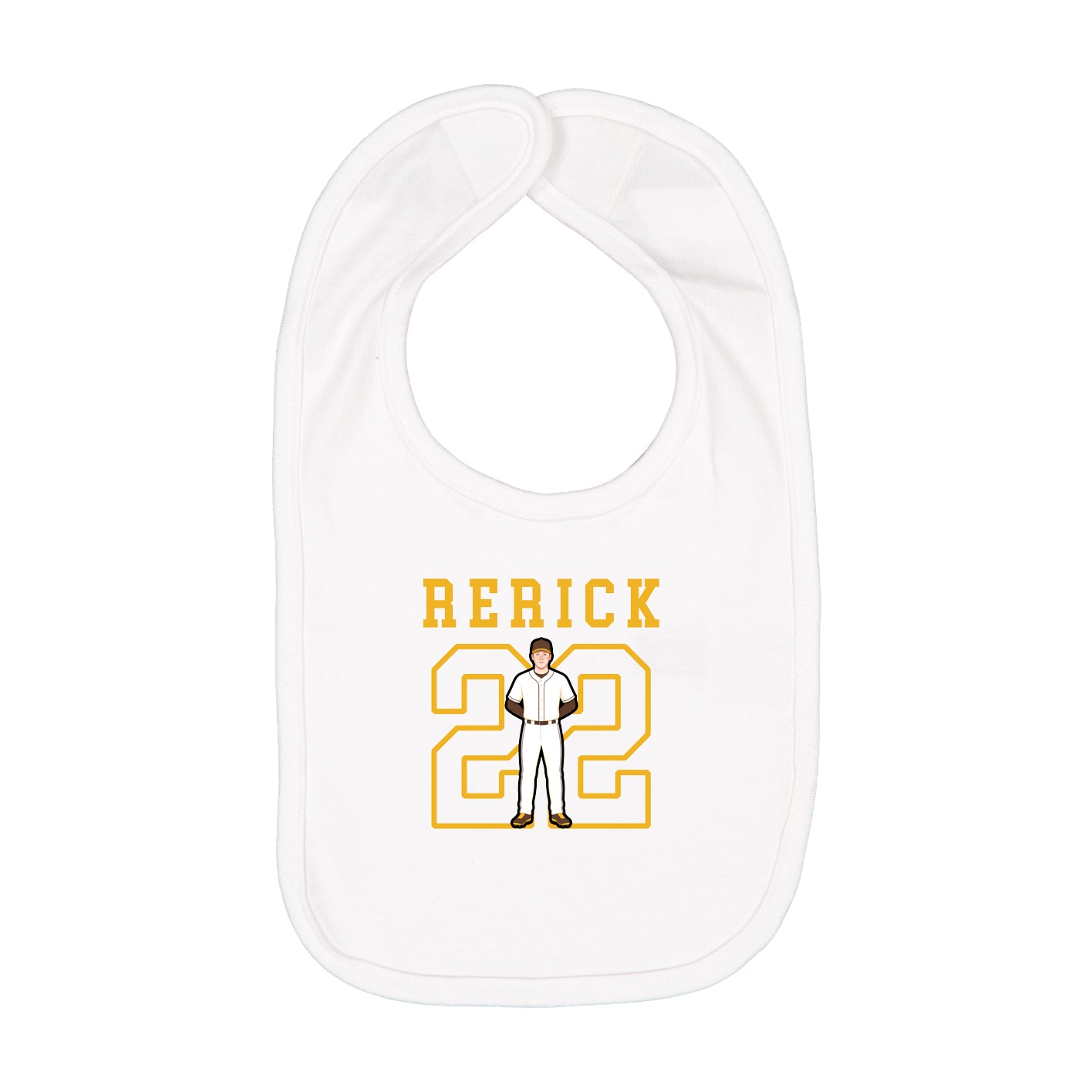 Infant Bib — Shirsey in White