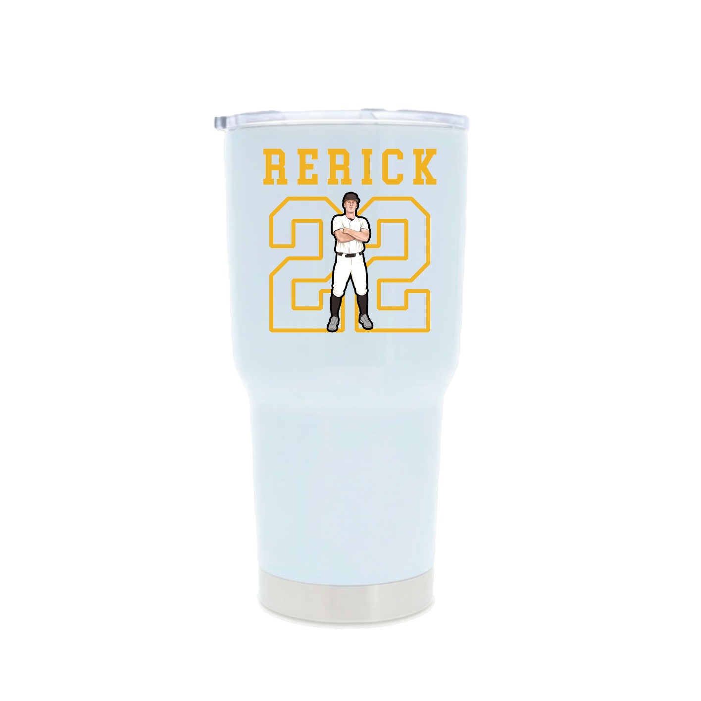 30oz Stainless Steel Tumbler — Shirsey in White