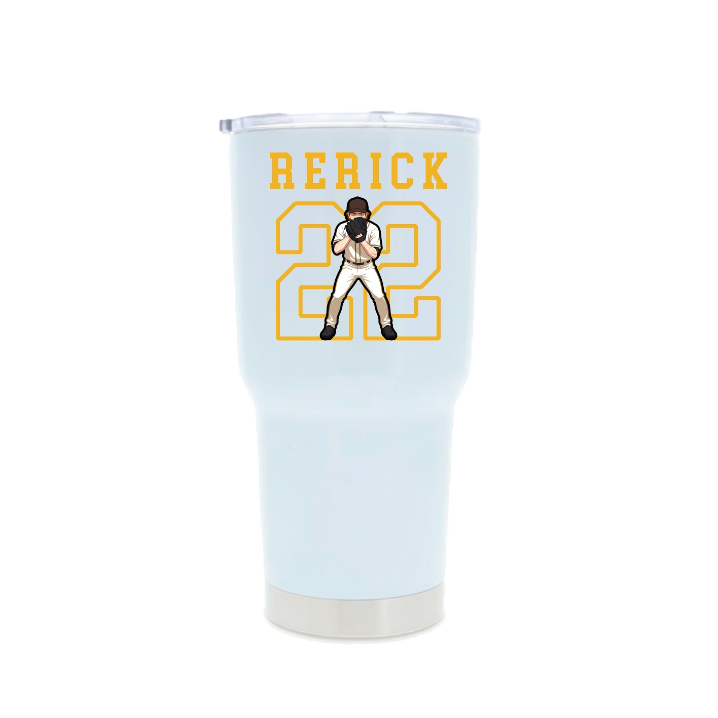 30oz Stainless Steel Tumbler — Shirsey in White