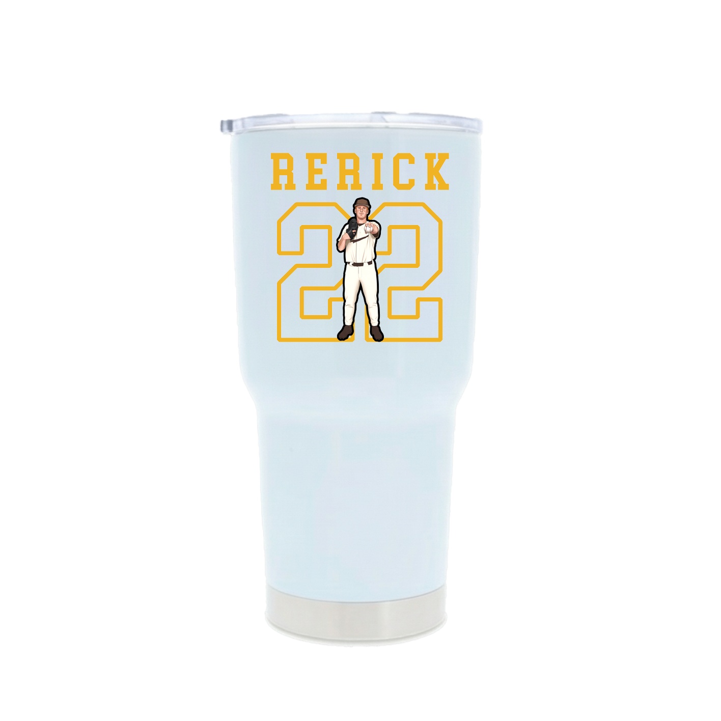 30oz Stainless Steel Tumbler — Shirsey in White