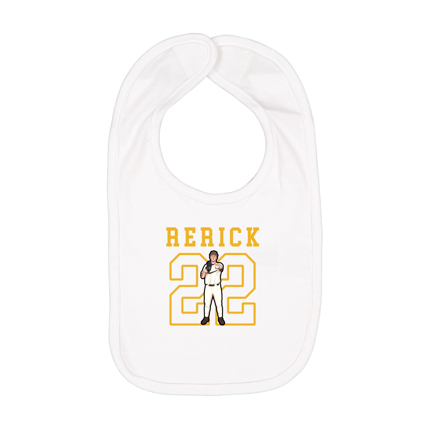 Infant Bib — Shirsey in White