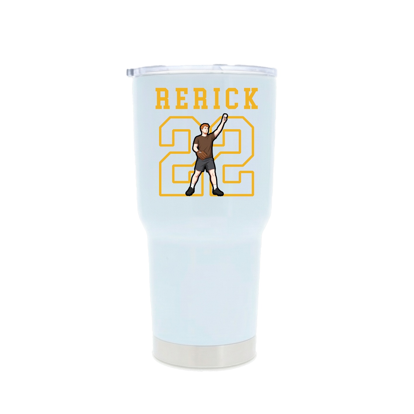 30oz Stainless Steel Tumbler — Shirsey in White