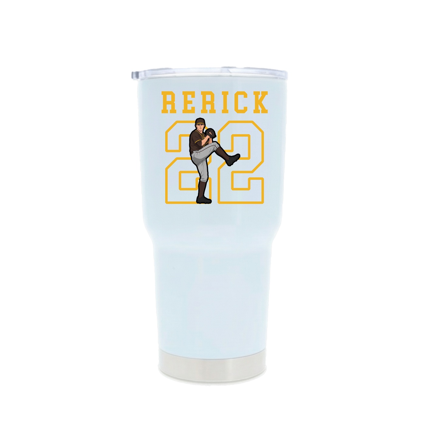 30oz Stainless Steel Tumbler — Shirsey in White