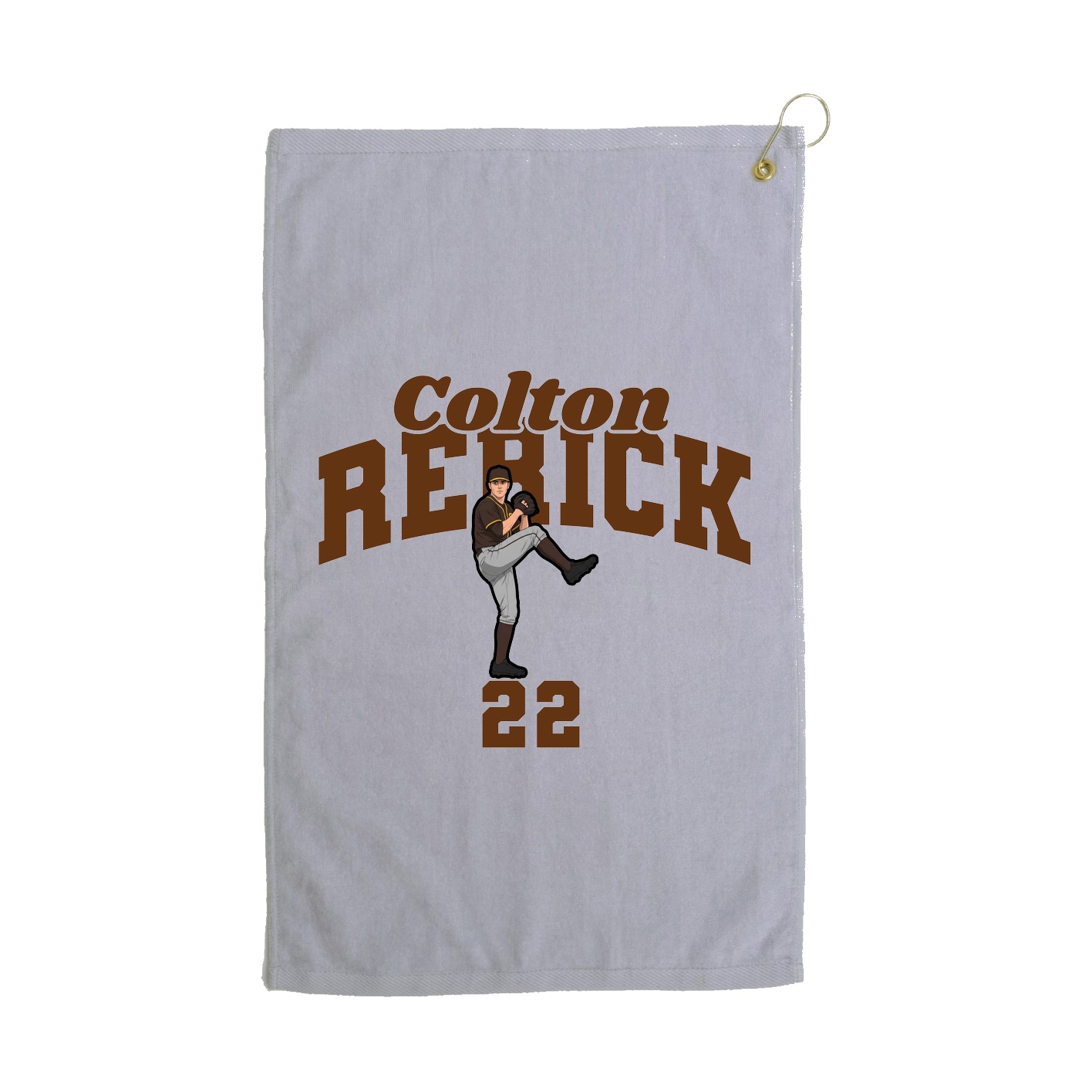 Golf Towel — Signature Arch in Grey