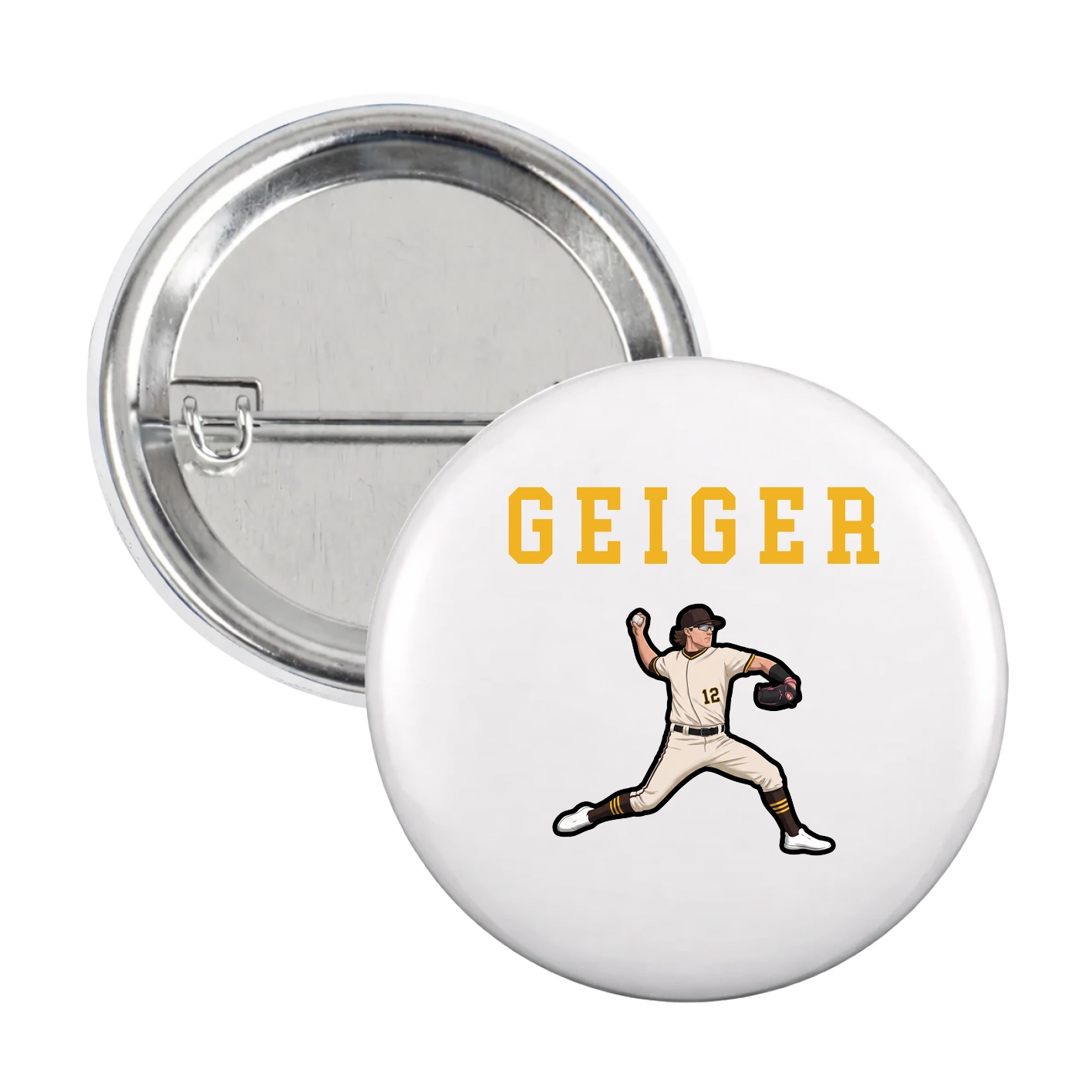 Game Day Button — Shirsey in White