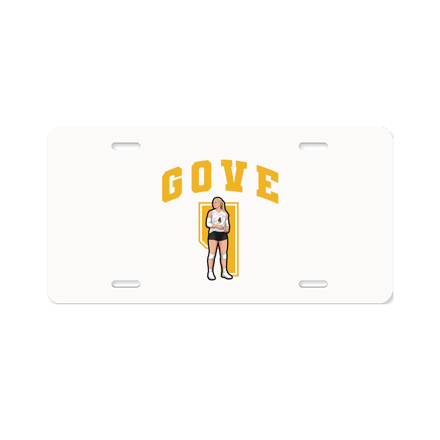 License Plate — Number in Classic