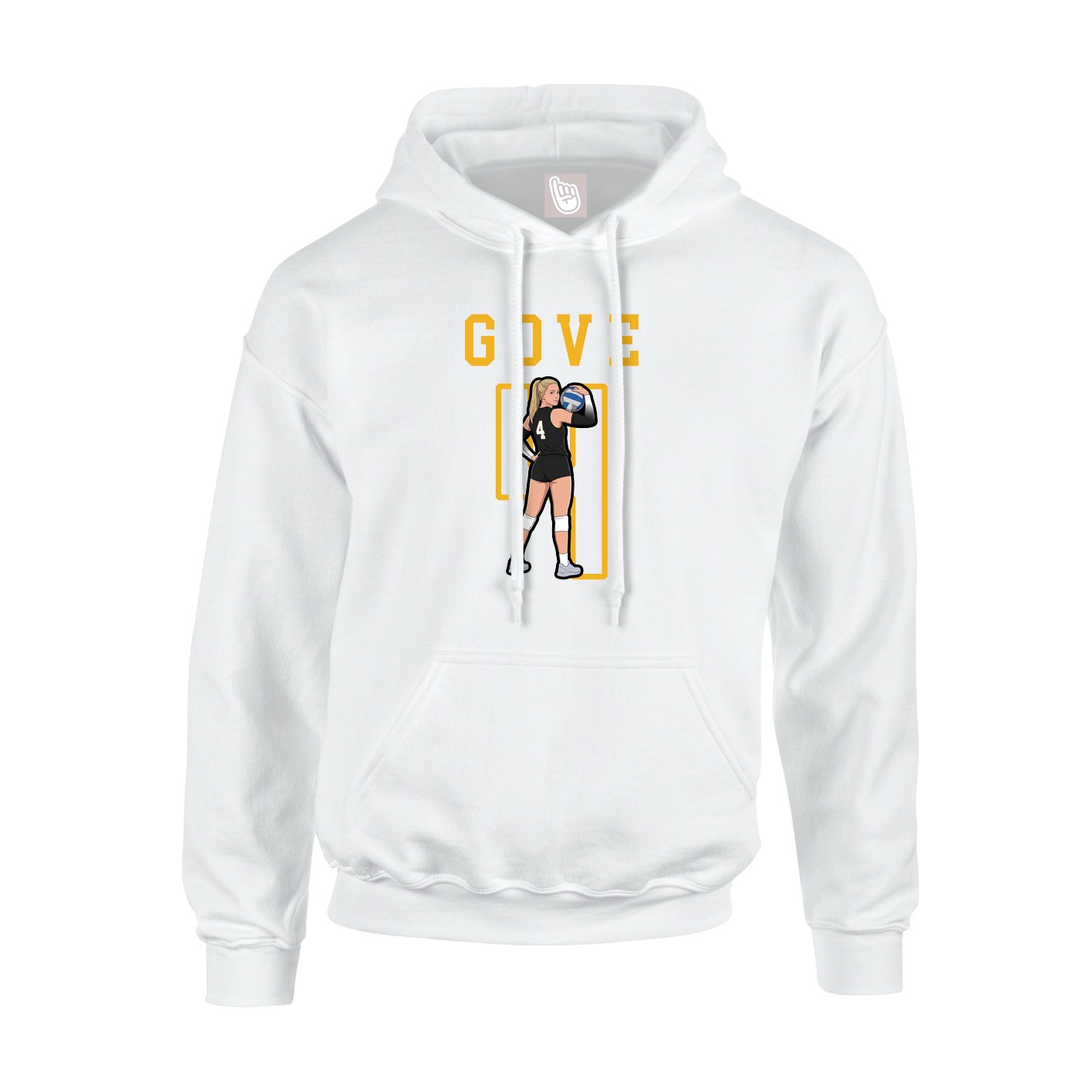 Hoodie — Shirsey in White
