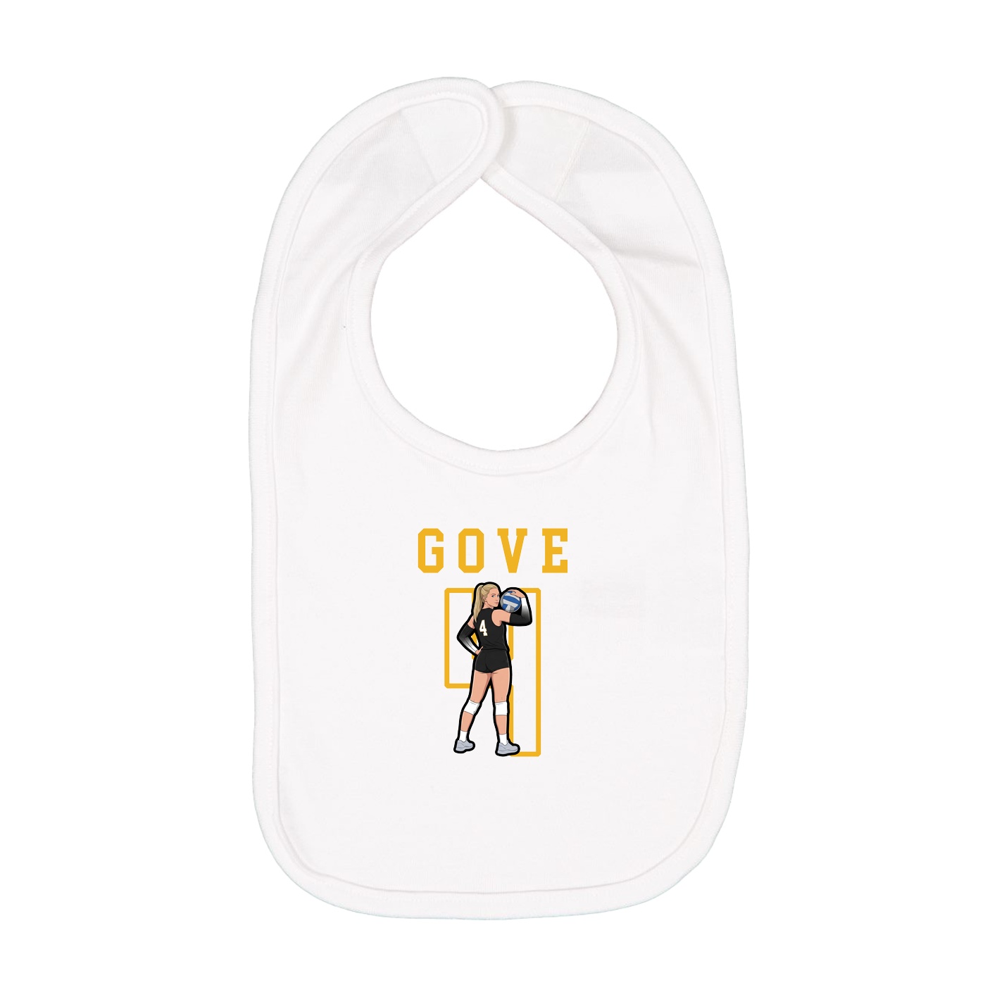 Infant Bib — Shirsey in White